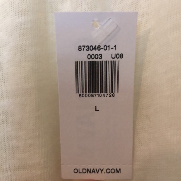 White/cream Linen Old Navy Tank Top NWT - Picture 5 of 5